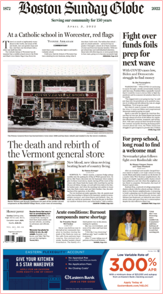 The Boston Globe - Vol  301 No  093 [03 Apr 2022]