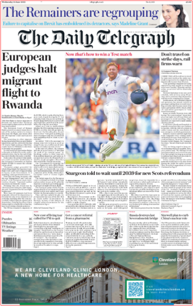 The Daily Telegraph (UK) - No  51,968 [15 Jun 2022]