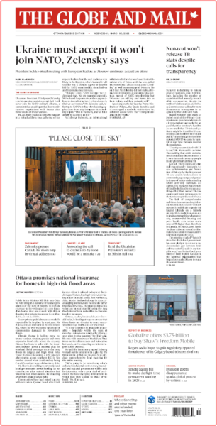 The Globe and Mail (Ottawa-Québec Edition) [2022 03 16]
