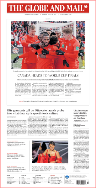 The Globe and Mail (Ottawa-Québec Edition) [2022 03 28]