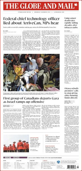 The Globe and Mail (Ottawa-Québec Edition) [2023 11 08]