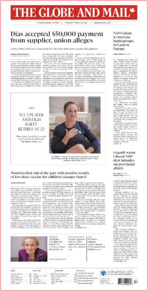The Globe and Mail (Ottawa-Québec Edition) [2022 03 24]