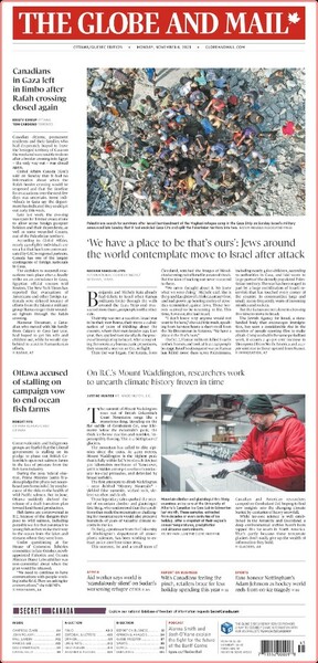 The Globe and Mail (Ottawa-Québec Edition) [2023 11 06]