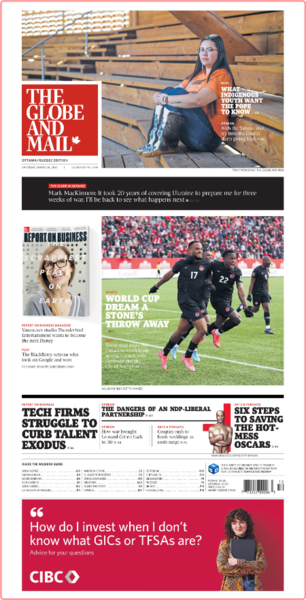 The Globe and Mail (Ottawa-Québec Edition) [2022 03 26]