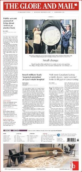 The Globe and Mail (Ottawa Québec Edition) [2023 11 15]