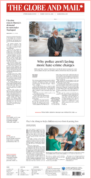 The Globe and Mail (Ottawa-Québec Edition) [2022 03 21]