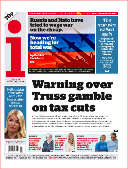 The i Newspaper - Issue 3691 [22 Sep 2022]