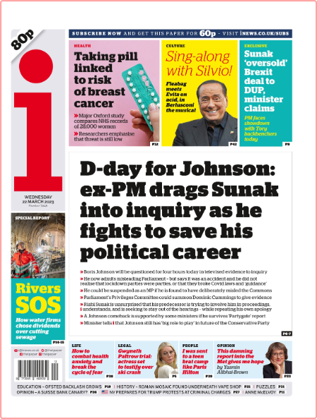 The i Newspaper - Issue 3845 [22 Mar 2023]