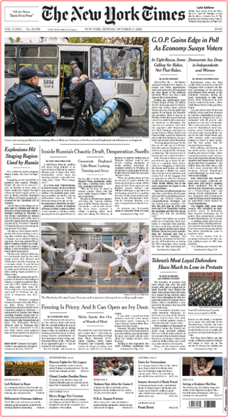 The New York Times - No  59,579 [17 Oct 2022]