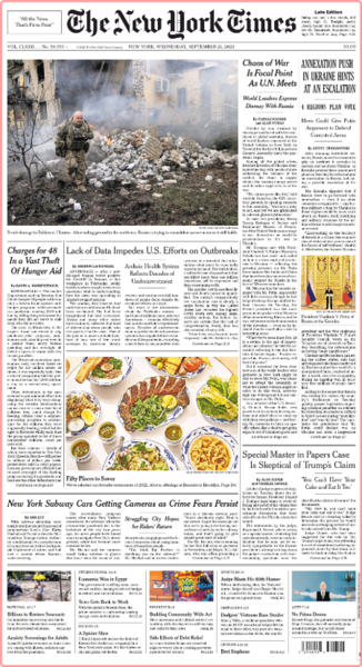 The New York Times - No  59,553 [21 Sep 2022]