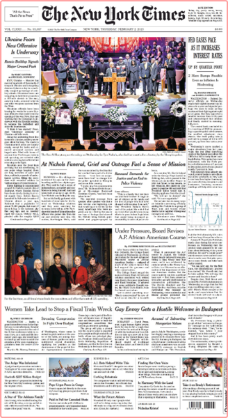 The New York Times - No  59,687 [02 Feb 2023]