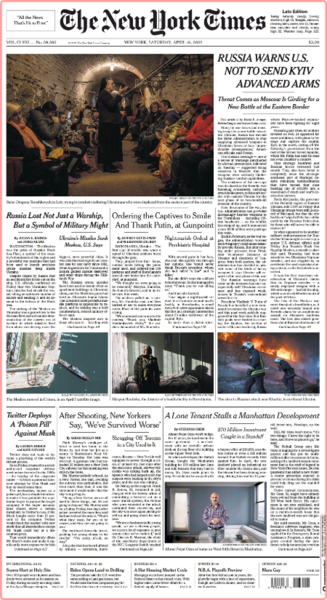 The New York Times - No  59,395 [16 Apr 2022]