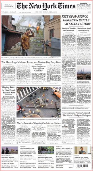 The New York Times - No  59,397 [18 Apr 2022]