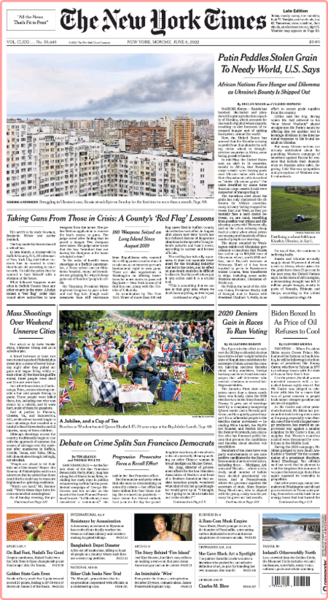 The New York Times - No  59,446 [06 Jun 2022]