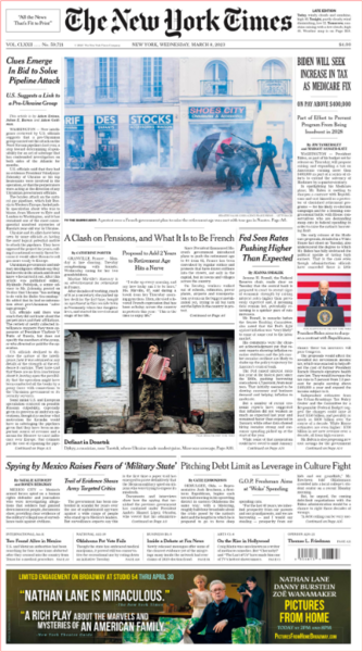 The New York Times - No  59,721 [08 Mar 2023]