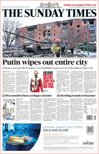 The Sunday Times - No  10,305 [13 Mar 2022]