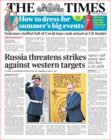 The Times - No  73,768 [27 Apr 2022]