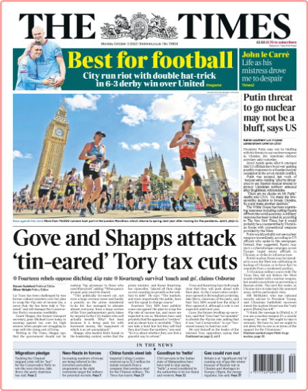 The Times - No 73,904 [03 Oct 2022]