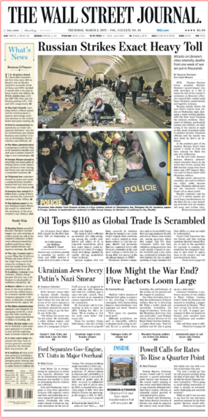 The Wall Street Journal - Vol  279 No  50 [03 Mar 2022]