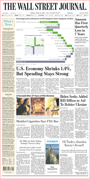 The Wall Street Journal - Vol  279 No  99 [29 Apr 2022]