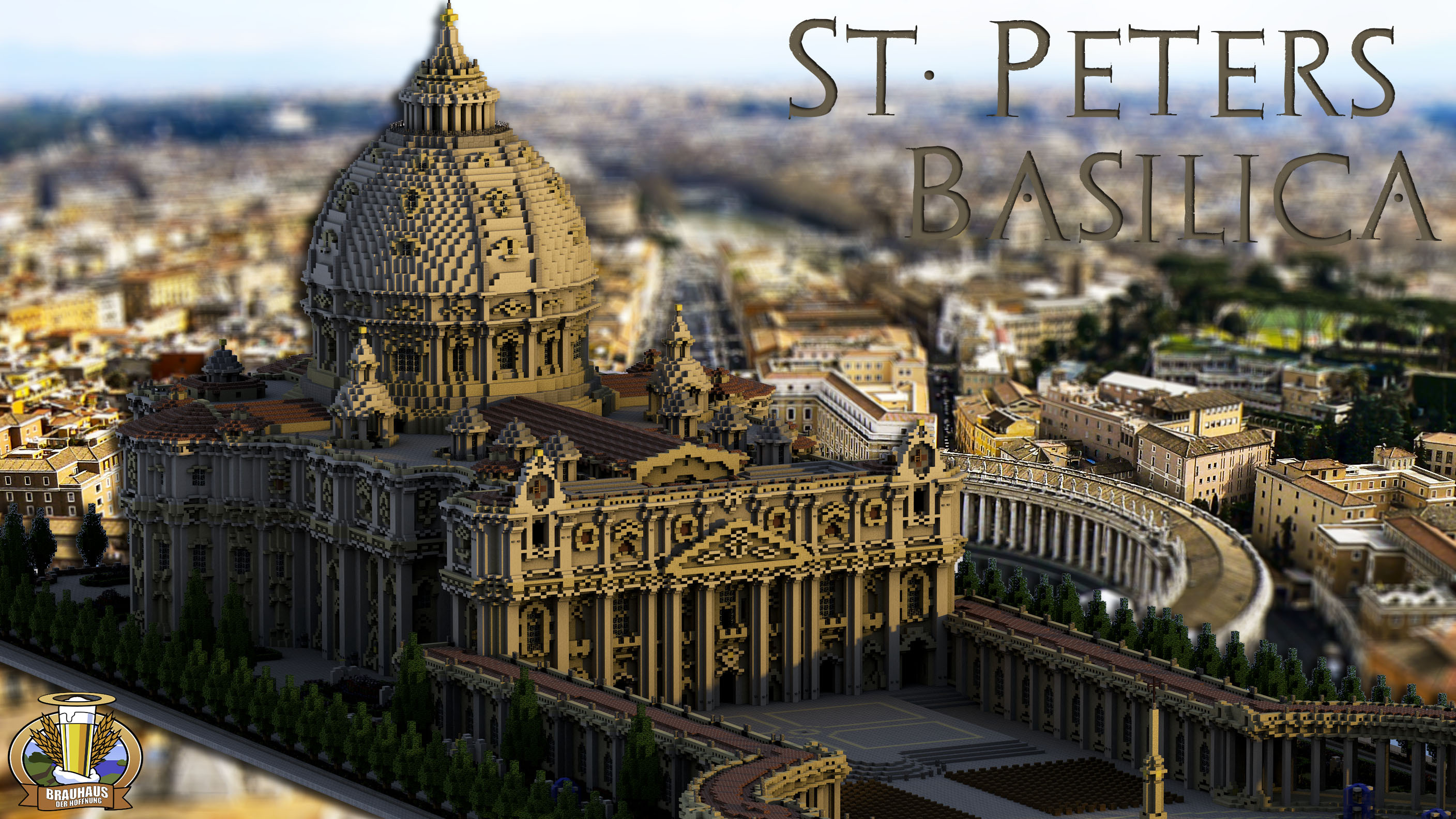 LVL 60 SPECIAL | Beautiful Detailed St. Peters Basilica | World-Download | Fixed Pictures! Minecraft Map