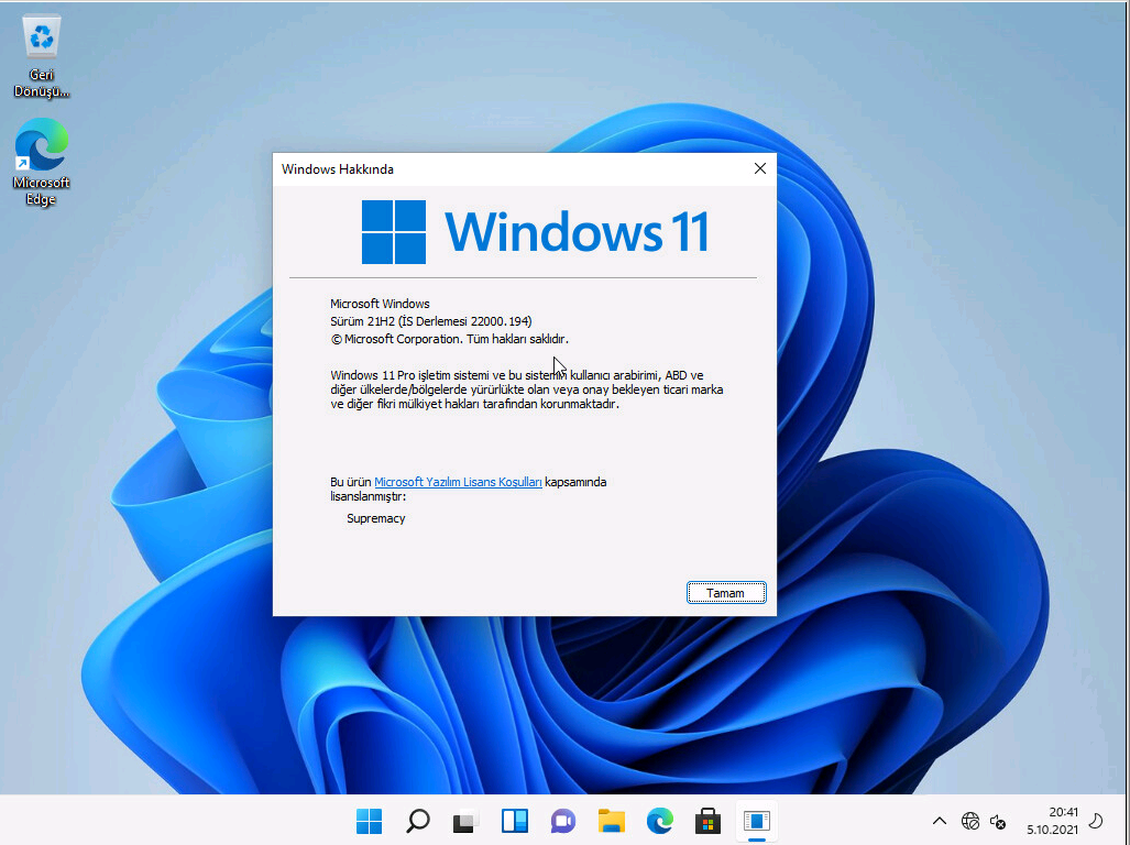 Windows 11 Ekran Görüntüsü 6