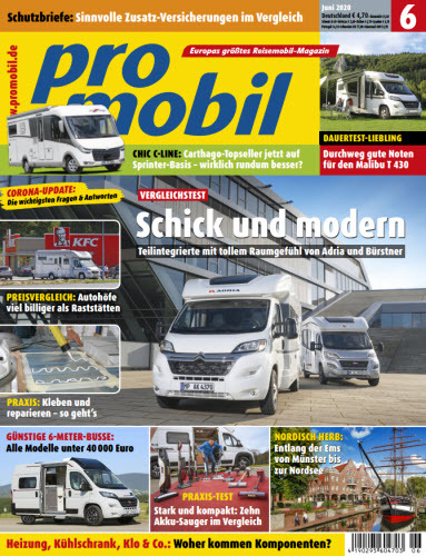  promobil Reisemobil Magazin Juni No 06 2020