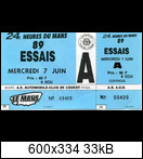 24 HEURES DU MANS YEAR BY YEAR PART TRHEE 1980-1989 - Page 46 1989-0-ticket2xjb3