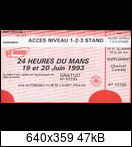  24 HEURES DU MANS YEAR BY YEAR PART FOUR 1990-1999 - Page 15 1993-lm-0-ticket-003dzkfj