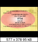 24 HEURES DU MANS YEAR BY YEAR PART FIVE 2000 - 2009 - Page 26 2005-lm-b-ticket-03izfzp